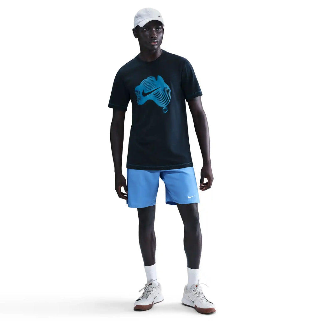 NikeCourt Dri-Fit Tee STD OZ Open 2026 (Dark Obsidian/Photo Blue)