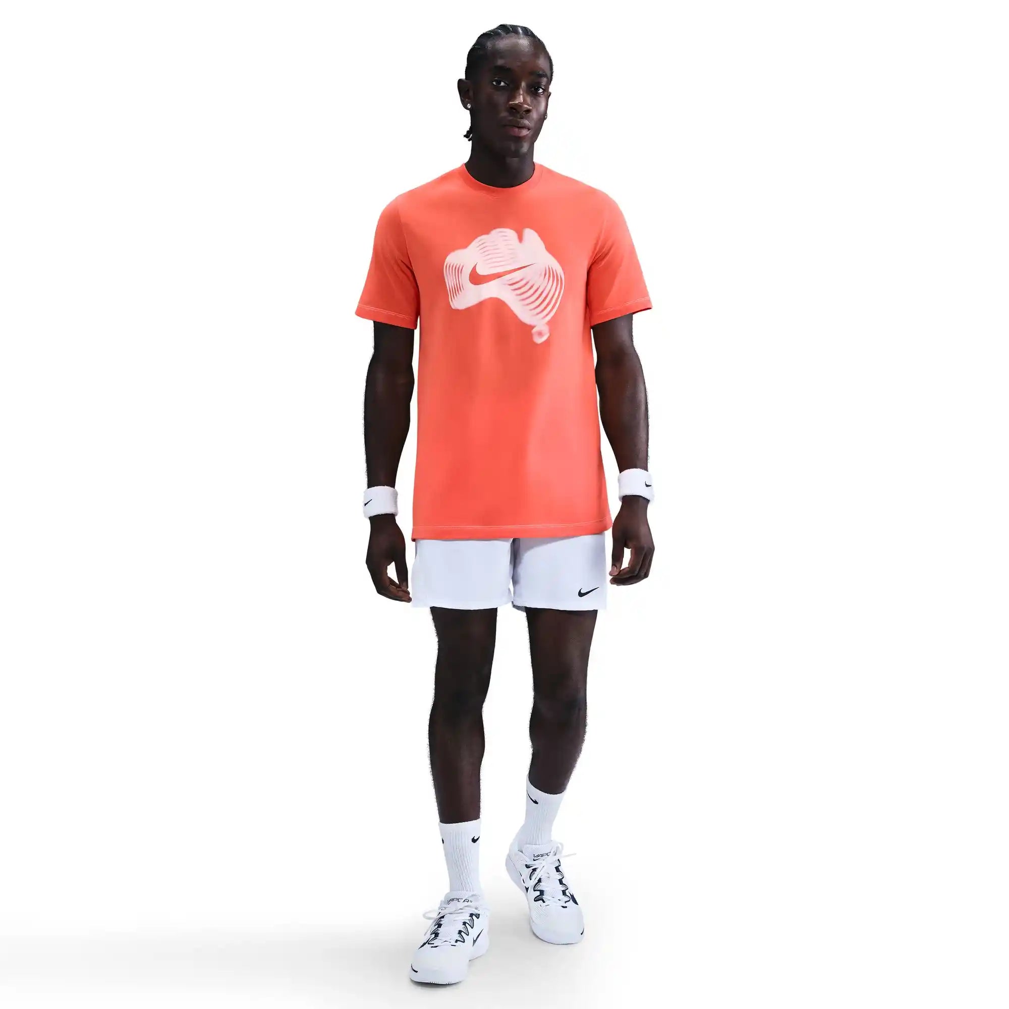 NikeCourt Men's Dri-FIT Tennis T-Shirt (Turf Orange/Sail)