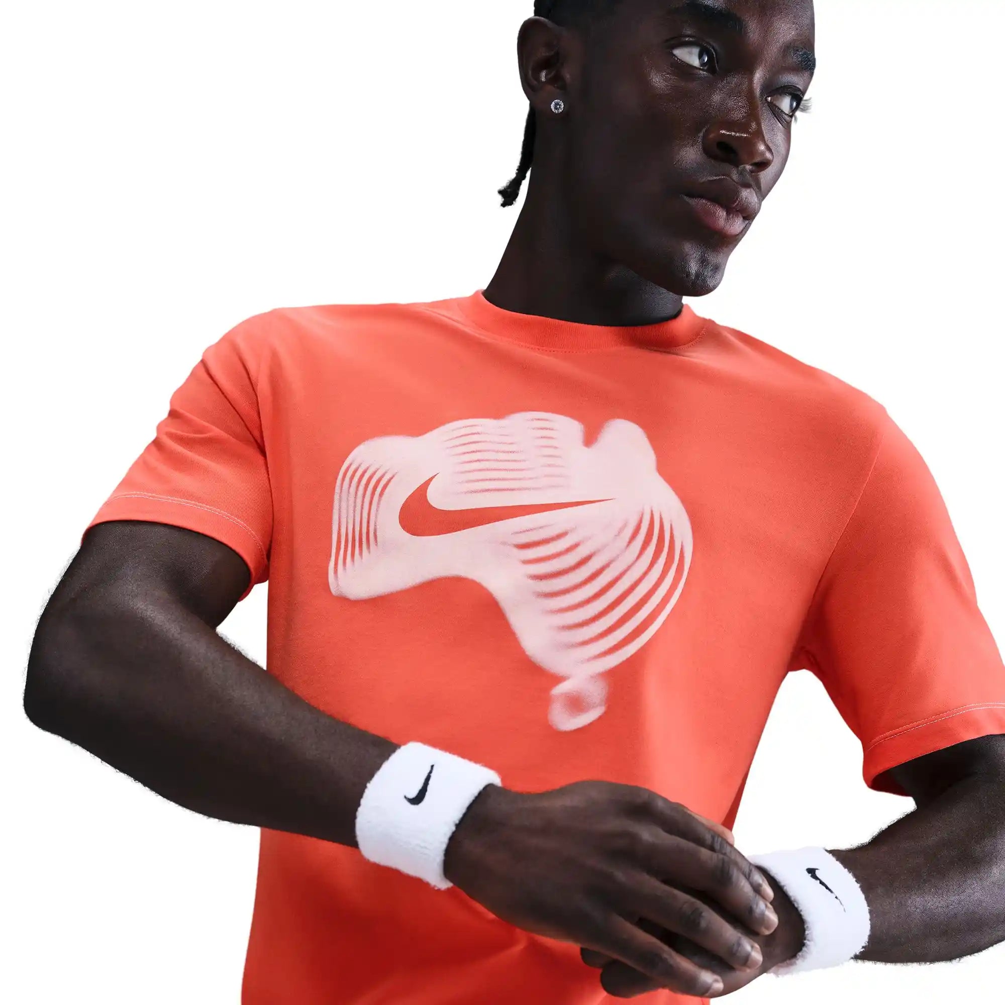 NikeCourt Men's Dri-FIT Tennis T-Shirt (Turf Orange/Sail)