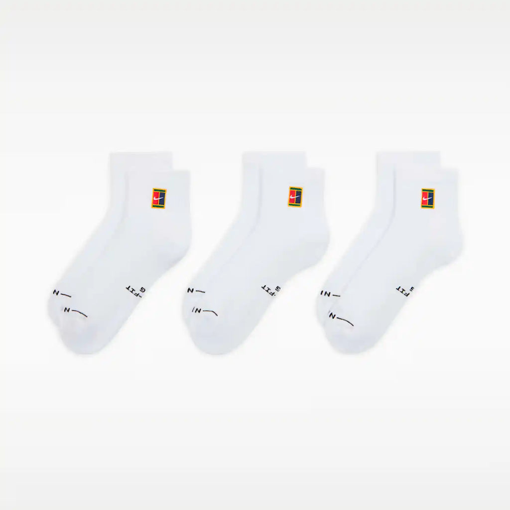 Nike Everyday Elevated Ankle Socks 3 Pack (White)