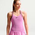 NikeCourt Slam Women's Dri-FIT Tennis Tank Top (Light Magenta,TatToo/Black)