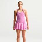 NikeCourt Slam Women's Dri-FIT Tennis Tank Top (Light Magenta,TatToo/Black)