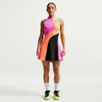 NikeCourt Dri-Fit Slam Dress OZ (Laser Fuchsia/Atomic Orange/Black)
