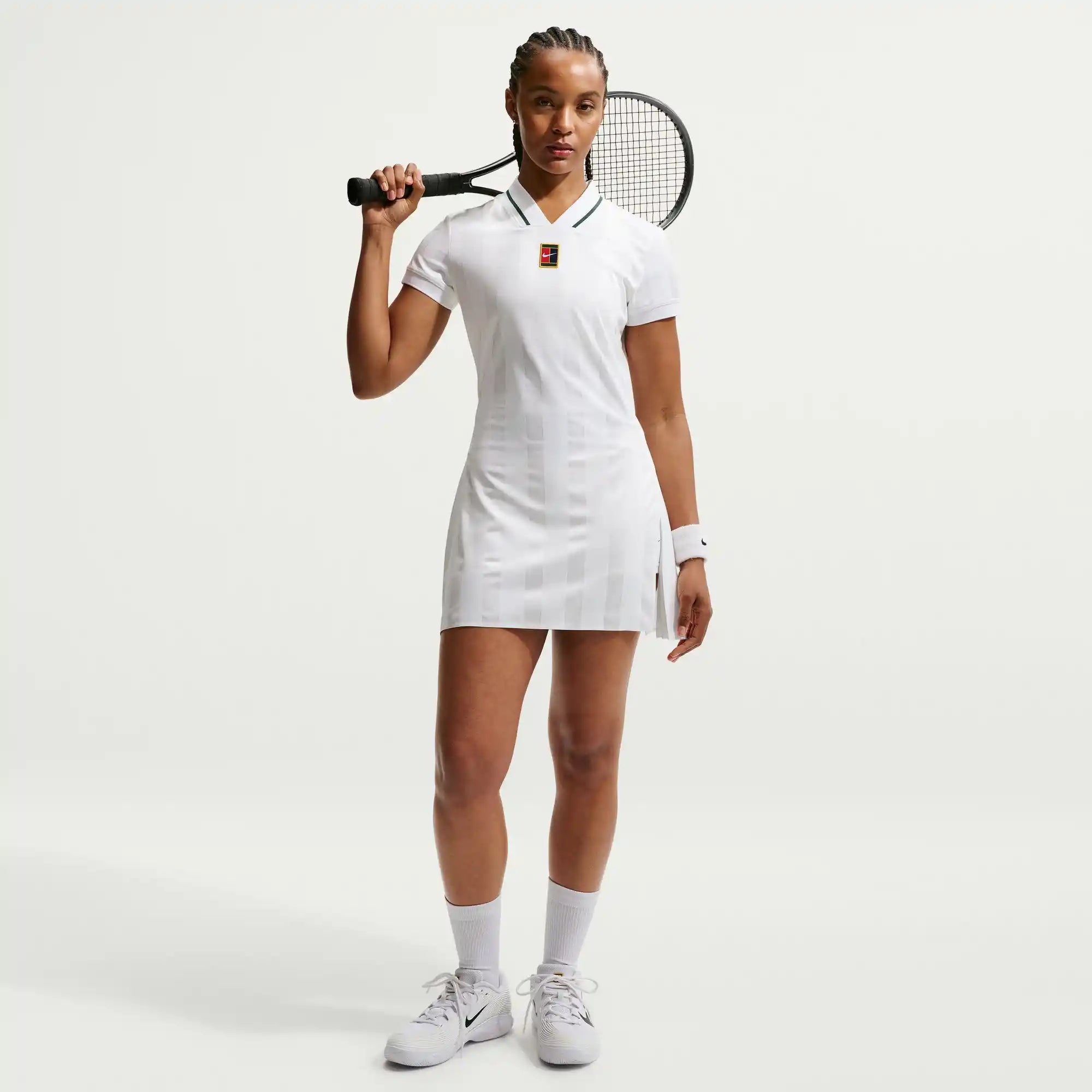 NikeCourt Slam Women's Dri-FIT Tennis Dress (White)