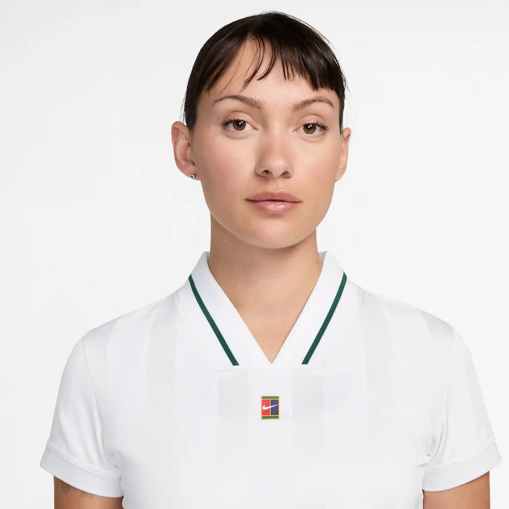 NikeCourt Slam Women's Dri-FIT Tennis Dress (White)