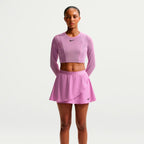 NikeCourt Slam Women's Dri-FIT High-Waisted Tennis Skirt (Light Magenta/Black)