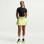 NikeCourt Advantage Women's Dri-FIT High-Waisted Tennis Skirt (LT Lemon Twist/Black)