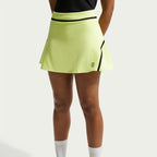 NikeCourt Advantage Women's Dri-FIT High-Waisted Tennis Skirt (LT Lemon Twist/Black)