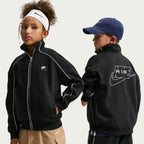 Nike Air Older Kids' Fleece Tracksuit Jacket (Black/White)