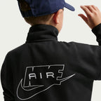 Nike Air Older Kids' Fleece Tracksuit Jacket (Black/White)