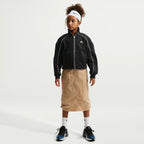 Nike Air Older Kids' Fleece Tracksuit Jacket (Black/White)