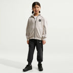 Nike Air Older Kids' Fleece Tracksuit Jacket (Light Bone/Black)