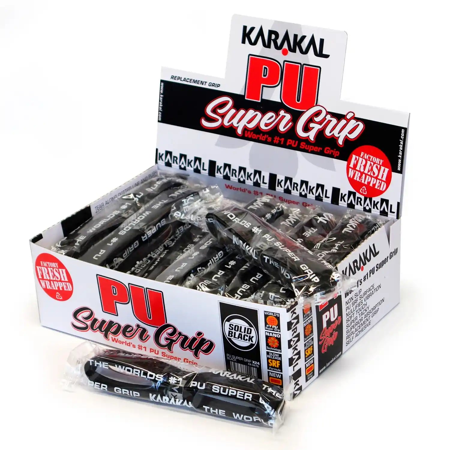 Karakal PU Super Grip Black Box of 24