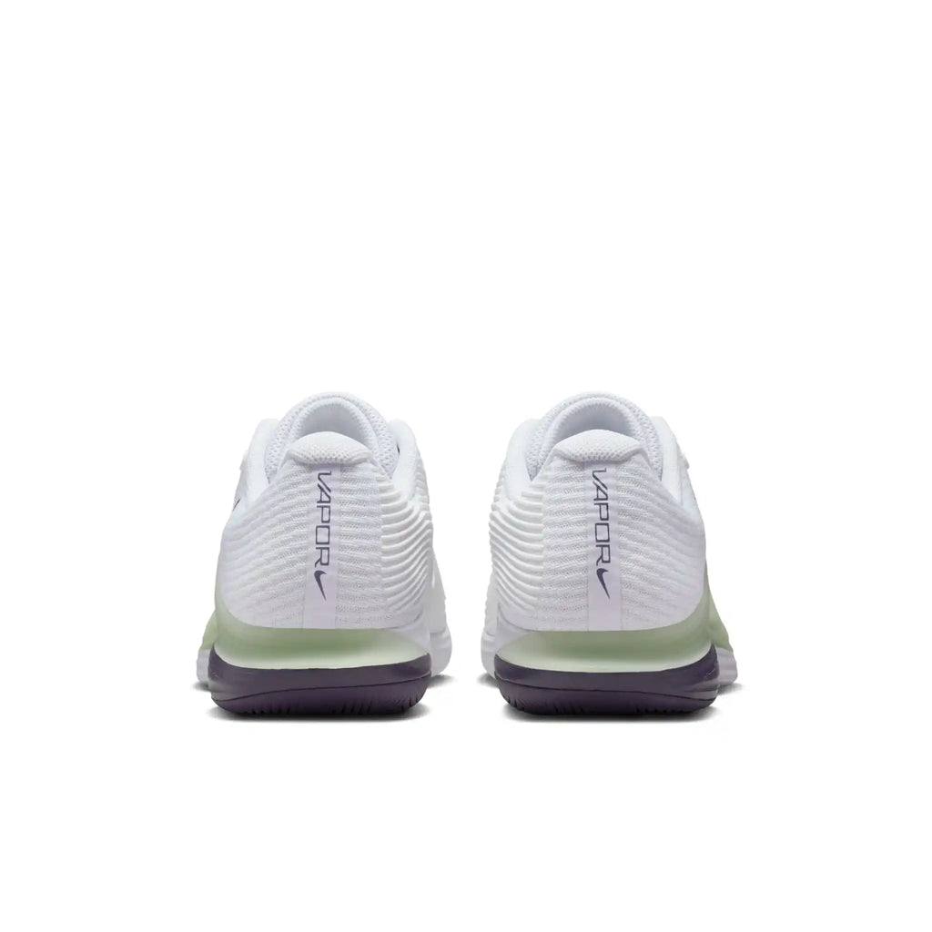 Nike Vapor 12 Men's Hard Court Tennis Shoes (White/Dark Raisin-Volt Tint)