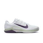 Nike Vapor 12 Men's Hard Court Tennis Shoes (White/Dark Raisin-Volt Tint)