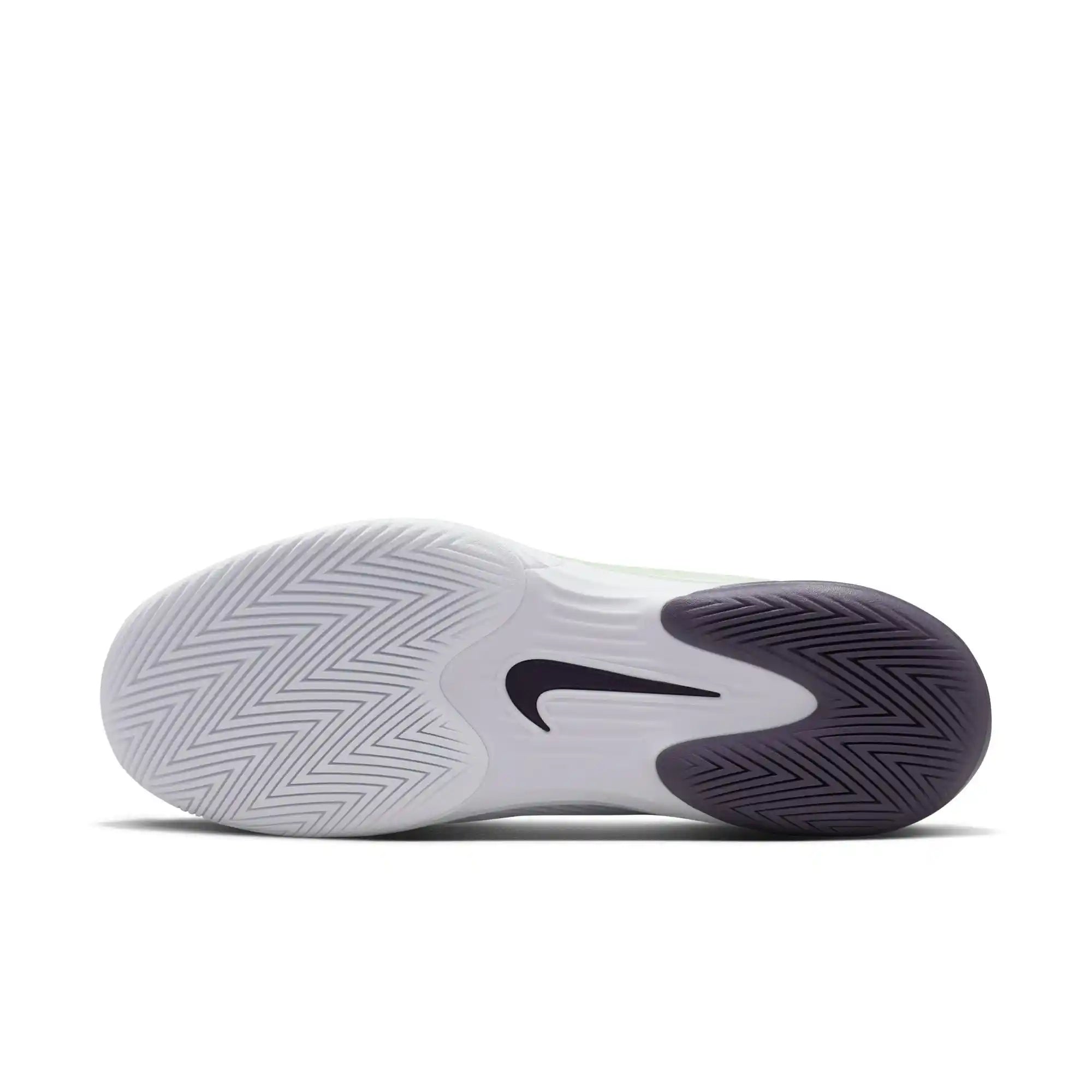 Nike Vapor 12 Men's Hard Court Tennis Shoes (White/Dark Raisin-Volt Tint)