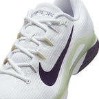 Nike Vapor 12 Men's Hard Court Tennis Shoes (White/Dark Raisin-Volt Tint)