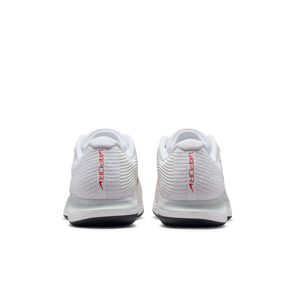 Nike Vapor 12 Men's Hard Court Tennis Shoes (White/Lt Cromson-Pure Platinum)