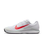 Nike Vapor 12 Men's Hard Court Tennis Shoes (White/Lt Cromson-Pure Platinum)