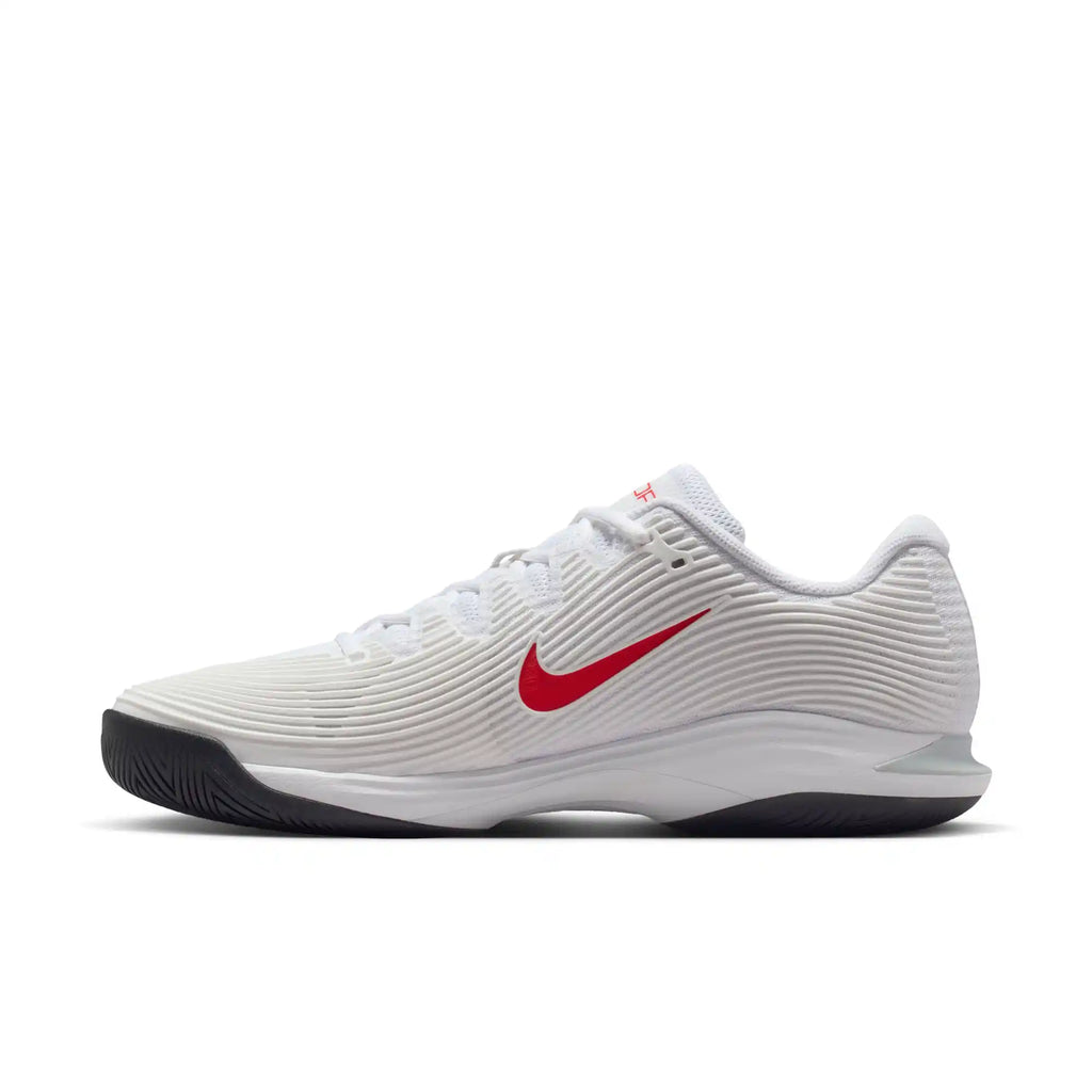 Nike Vapor 12 Men's Hard Court Tennis Shoes (White/Lt Cromson-Pure Platinum)