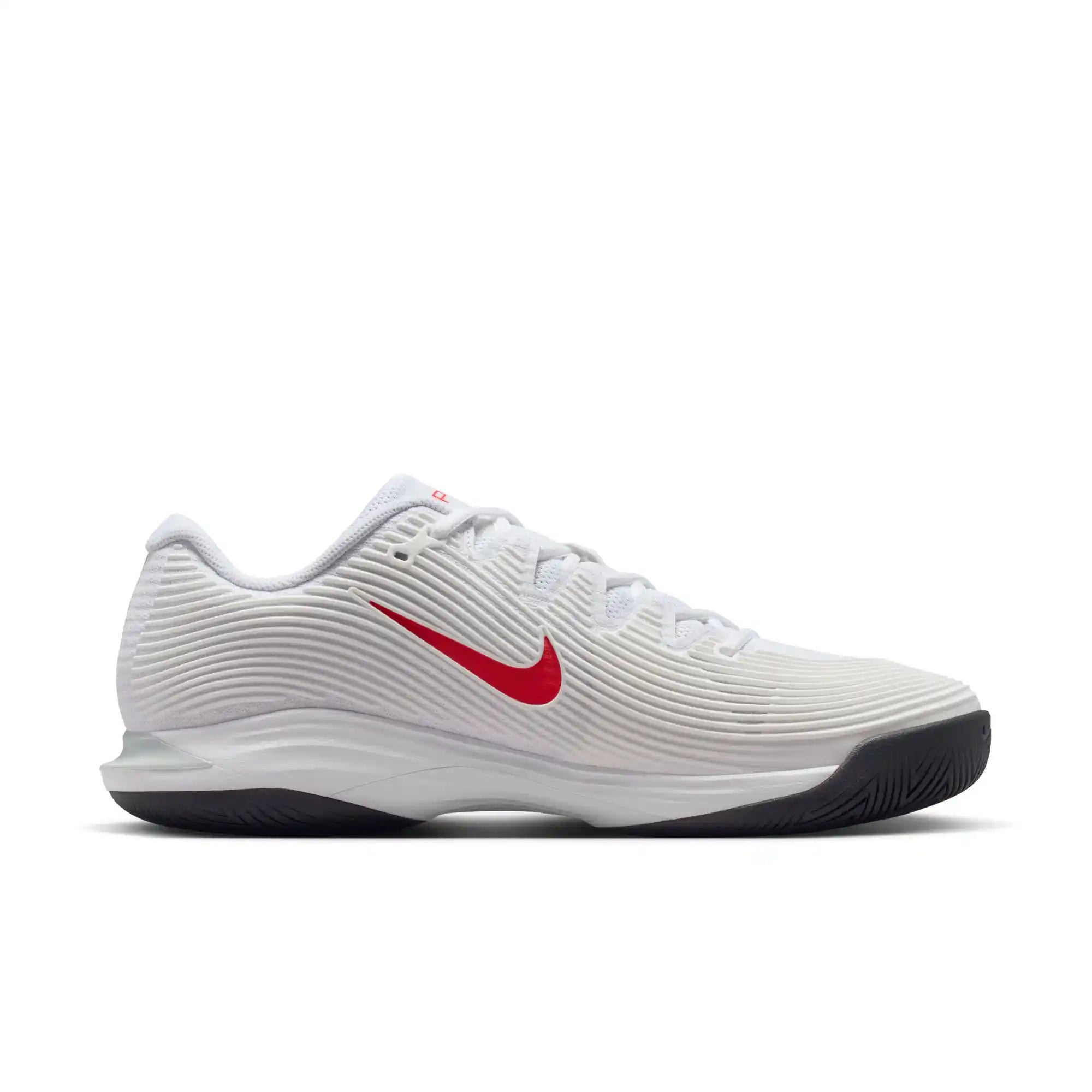 Nike Vapor 12 Men's Hard Court Tennis Shoes (White/Lt Cromson-Pure Platinum)