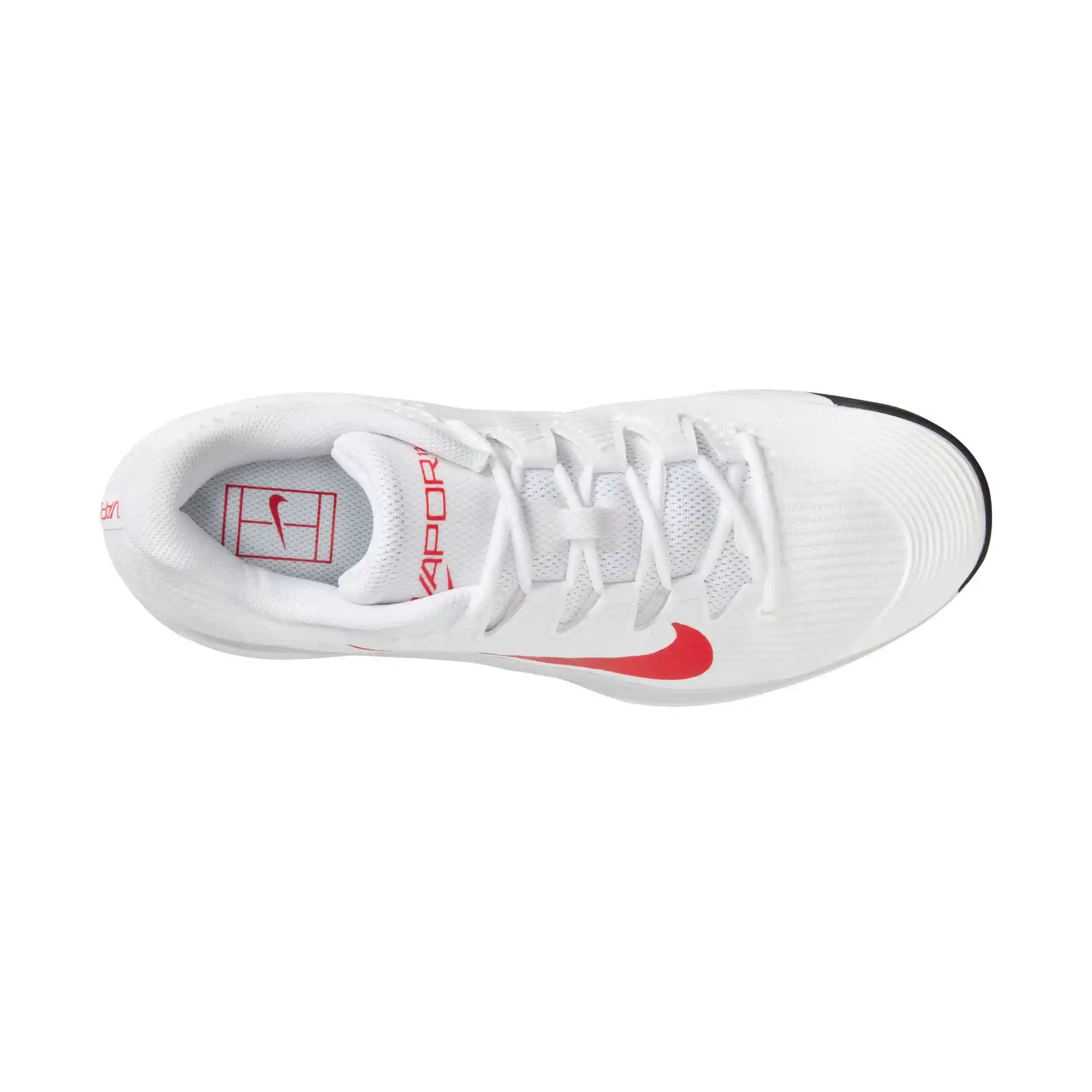 Nike Vapor 12 Men's Hard Court Tennis Shoes (White/Lt Cromson-Pure Platinum)