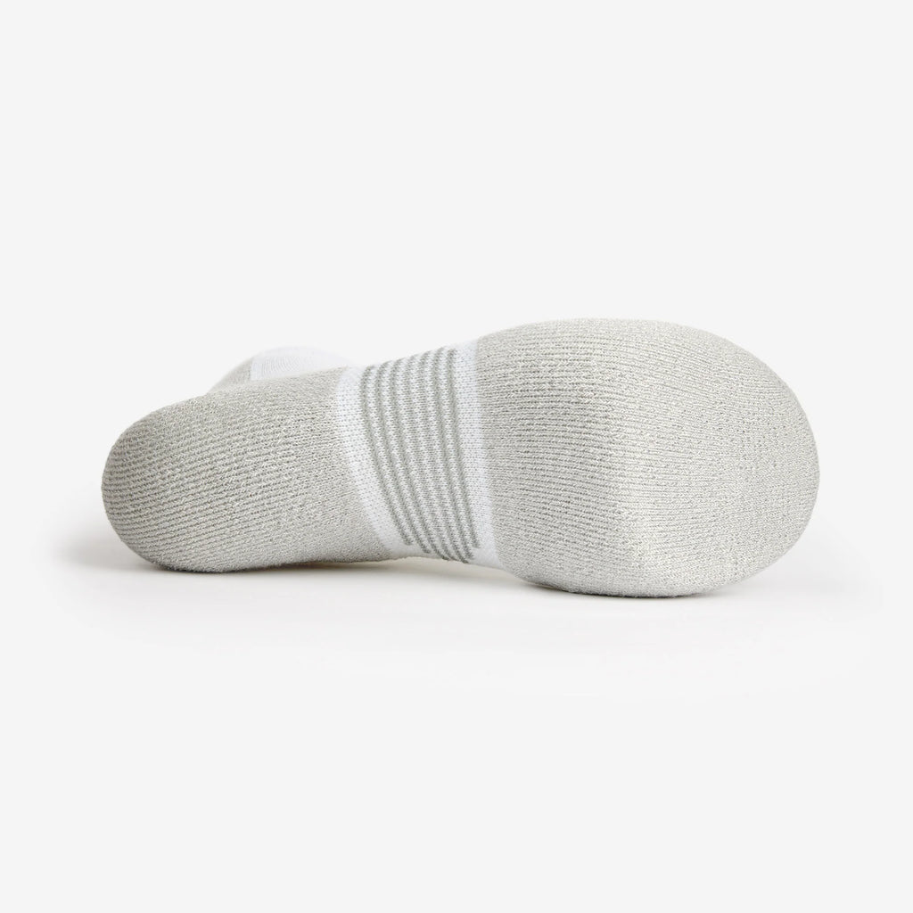 Thorlo Pickleball Unisex Light Cushion Low-Cut Socks (White)