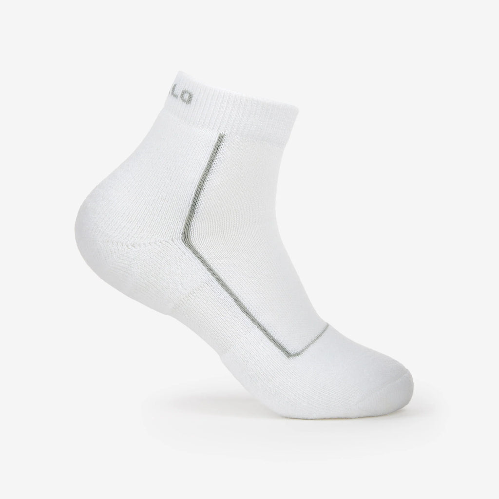 Thorlo Pickleball Unisex Light Cushion Ankle Socks (White)