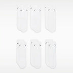 Nike Everyday Kids' Cushioned Crew Socks 6 Pairs (White)