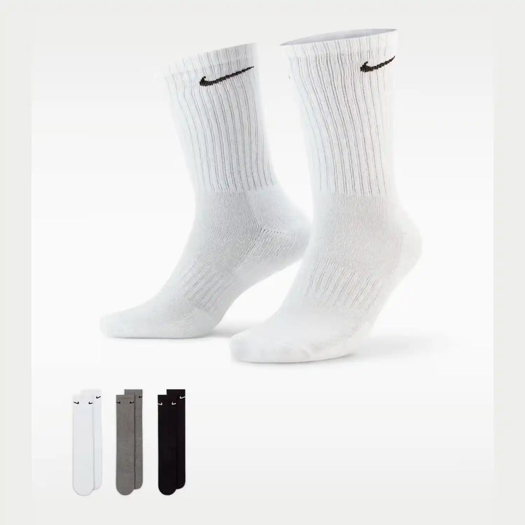 Nike Everyday Cushioned Training Crew Socks 3 Pairs (Multi-Colour)