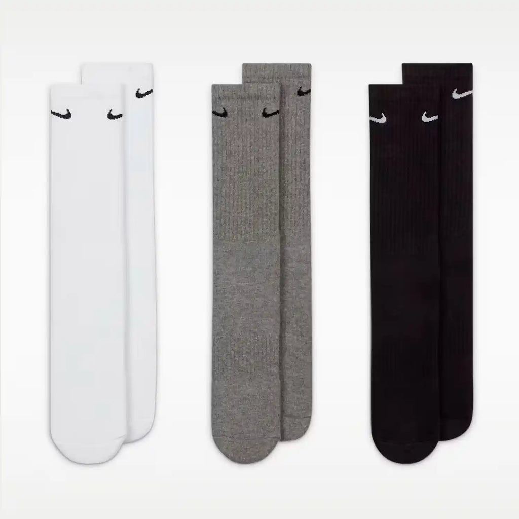 Nike Everyday Cushioned Training Crew Socks 3 Pairs (Multi-Colour)