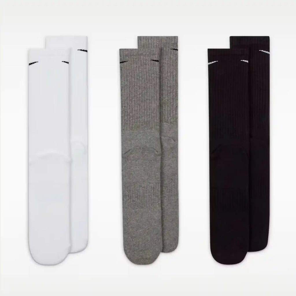 Nike Everyday Cushioned Training Crew Socks 3 Pairs (Multi-Colour)