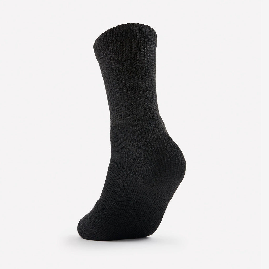 Thorlo Maximum Cushion Crew Tennis Socks | TX (Black)