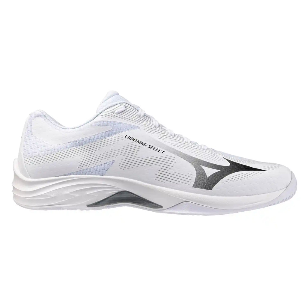 Mizuno Wave Lightning Select Indoor Shoes (White/Black/Gray)