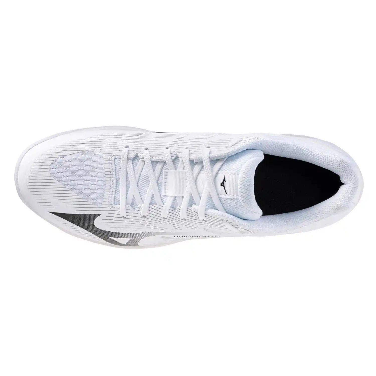 Mizuno Wave Lightning Select Indoor Shoes (White/Black/Gray)