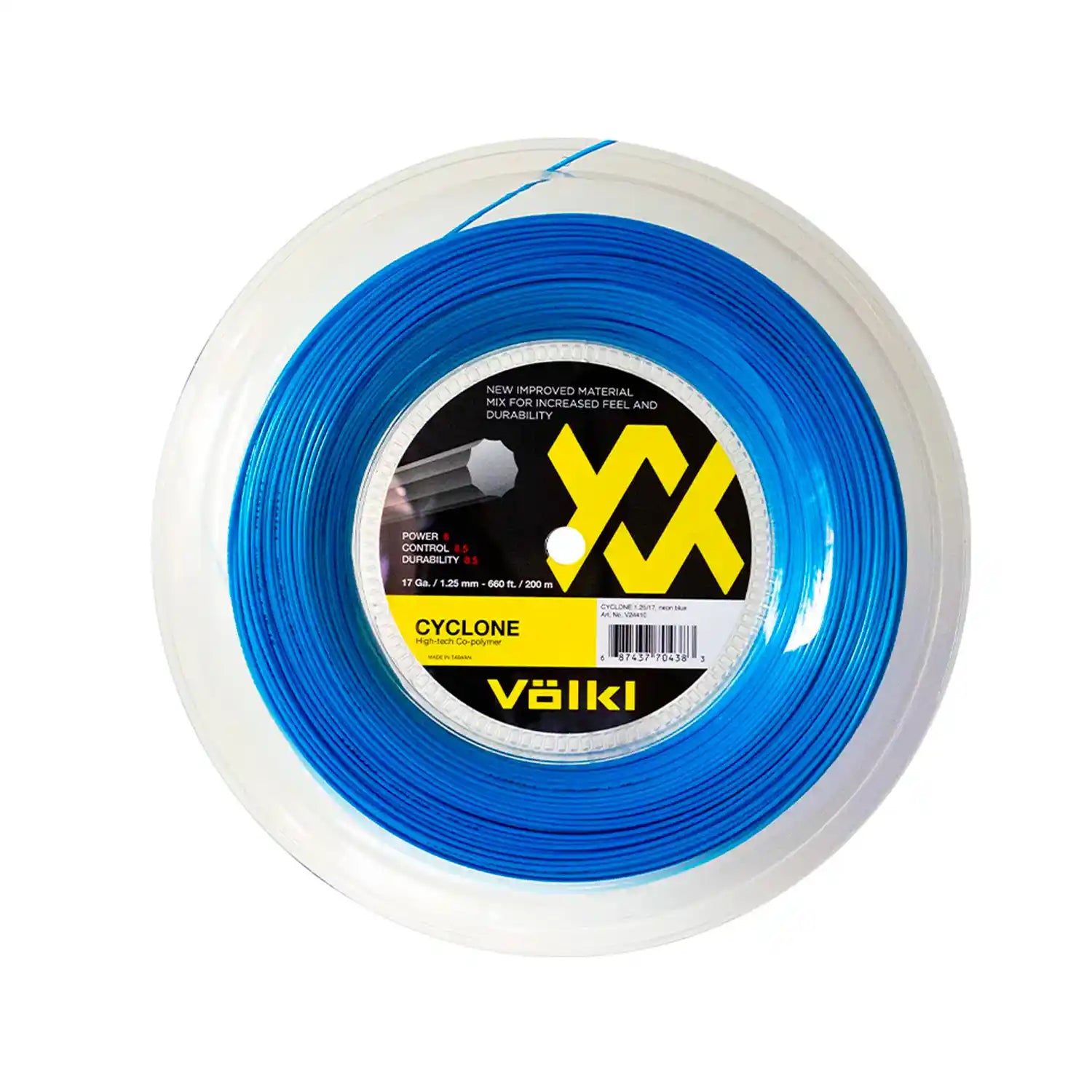 Volkl Cyclone 17G/1.25mm 200m Reel (Neon Blue)