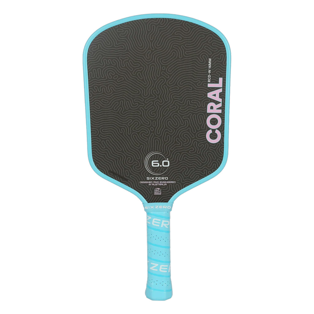 Six Zero Coral 16mm Lightweight Widebody Paddle (Misty Blue)