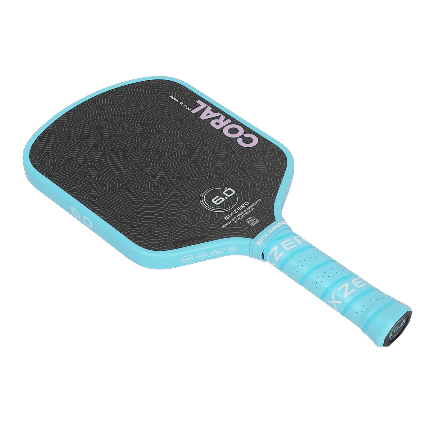 Six Zero Coral 16mm Lightweight Widebody Paddle (Misty Blue)