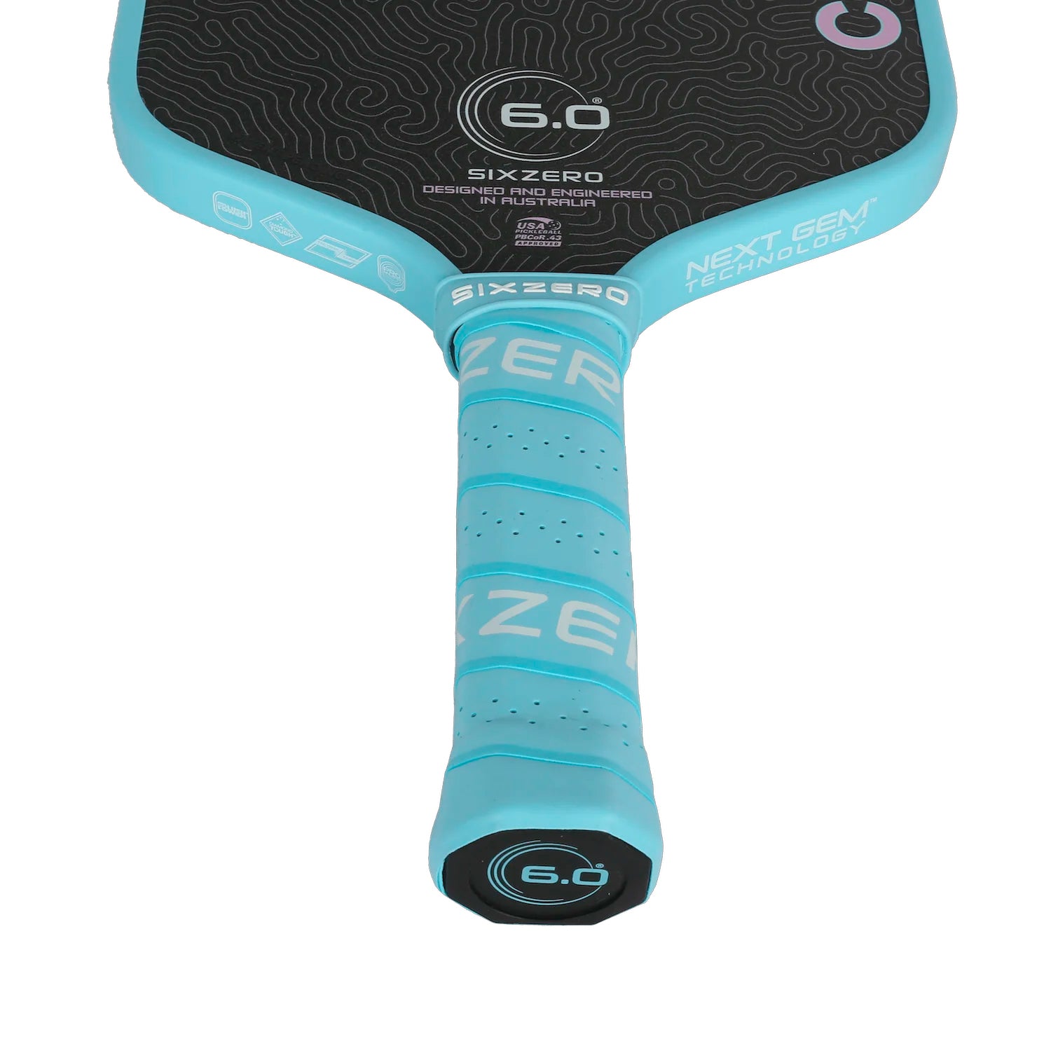 Six Zero Coral 16mm Lightweight Widebody Paddle (Misty Blue)