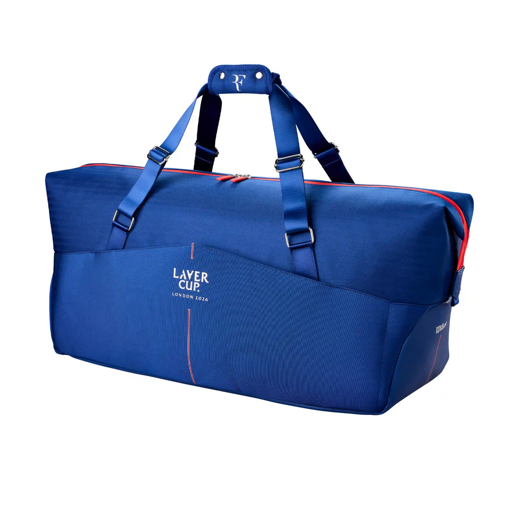 Wilson RF Laver Cup 2026 Practice Duffel (Navy/Red)