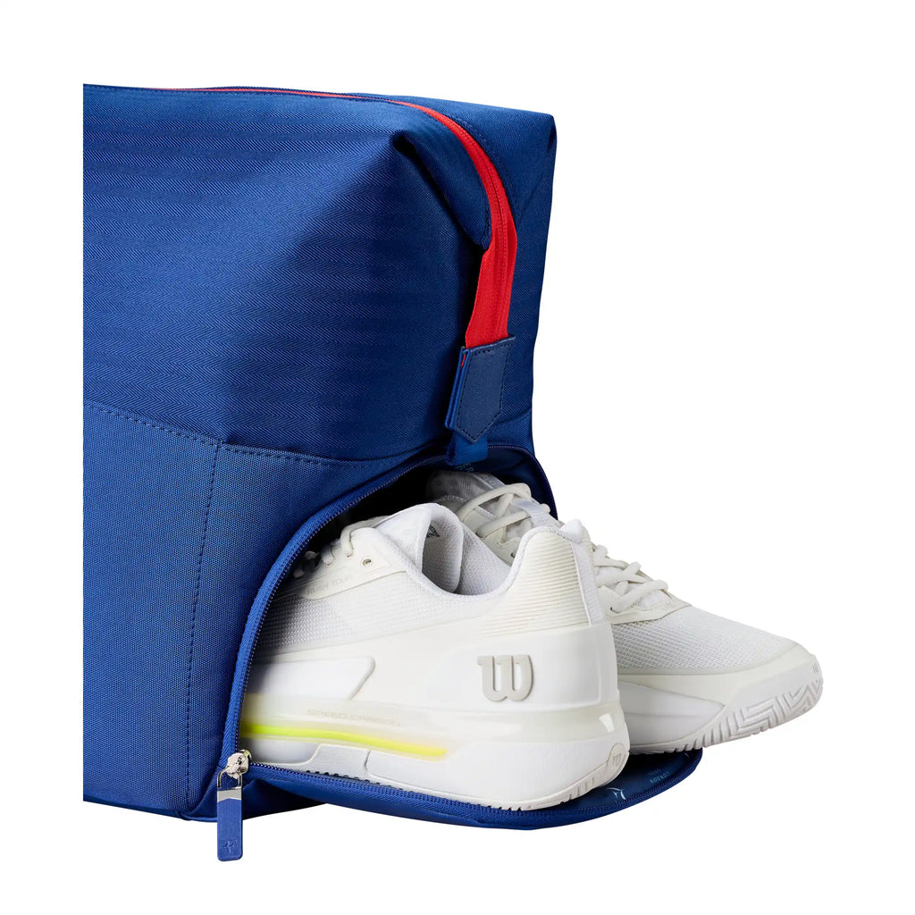 Wilson RF Laver Cup 2026 Practice Duffel (Navy/Red)
