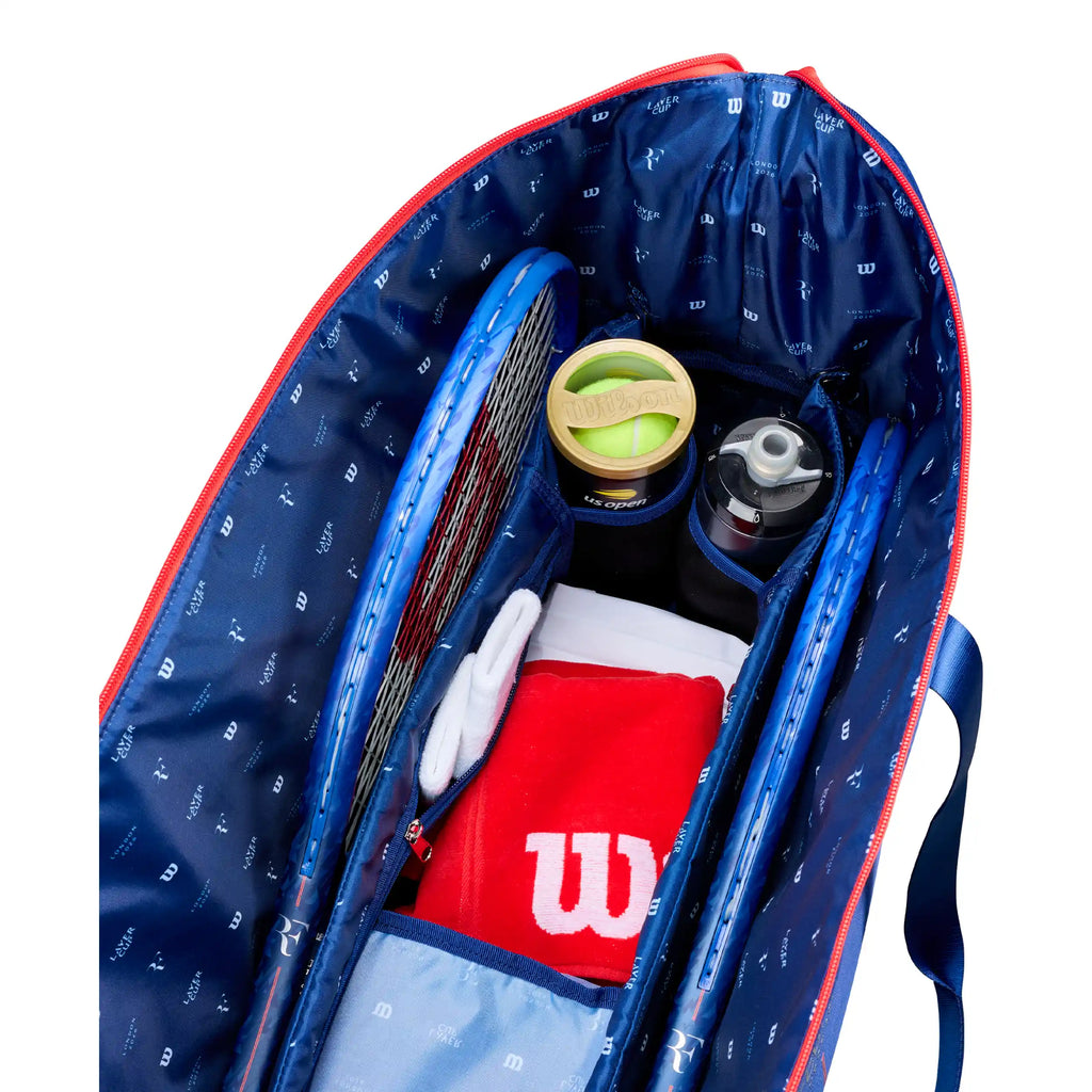 Wilson RF Laver Cup 2026 Practice Duffel (Navy/Red)
