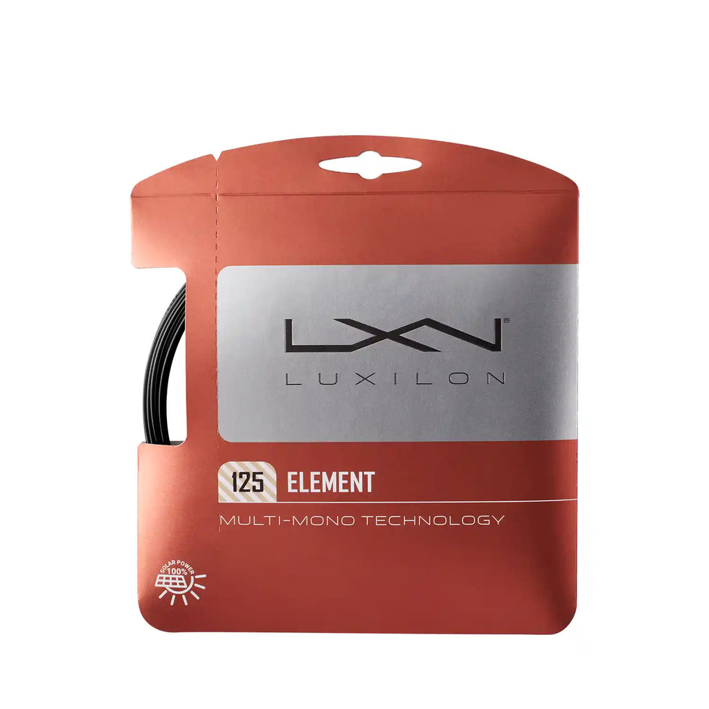 Luxilon Element 125 Tennis String Set - Black