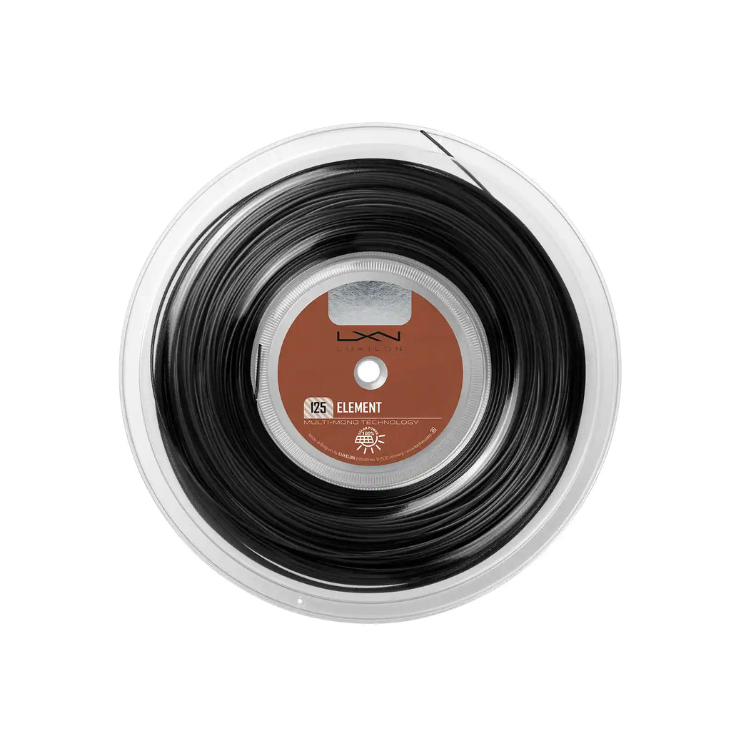 Luxilon Element 125 Tennis String Reel - Black
