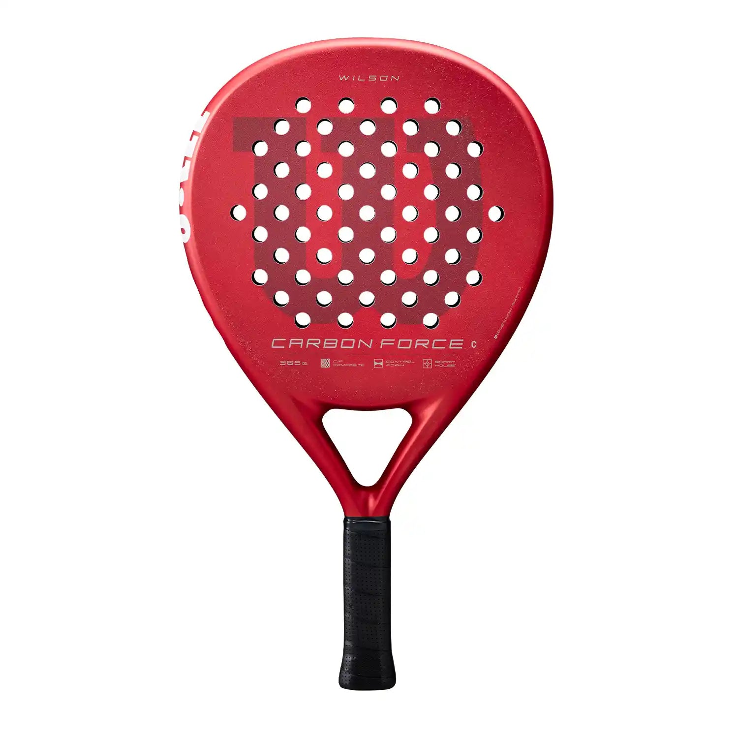 Wilson Carbon Force C Padel Racquet (Red)