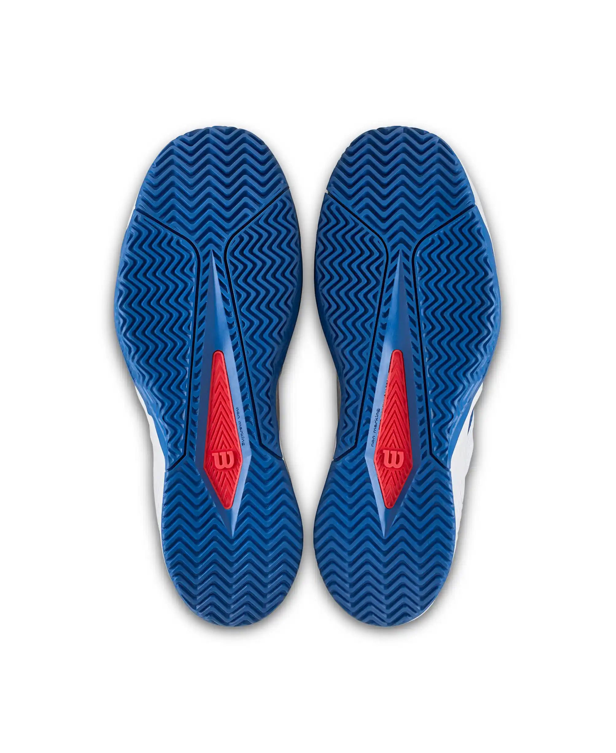 Wilson Rush Pro Lite Mens Tennis Shoes (White DejaVu Blue/Wilson Red)