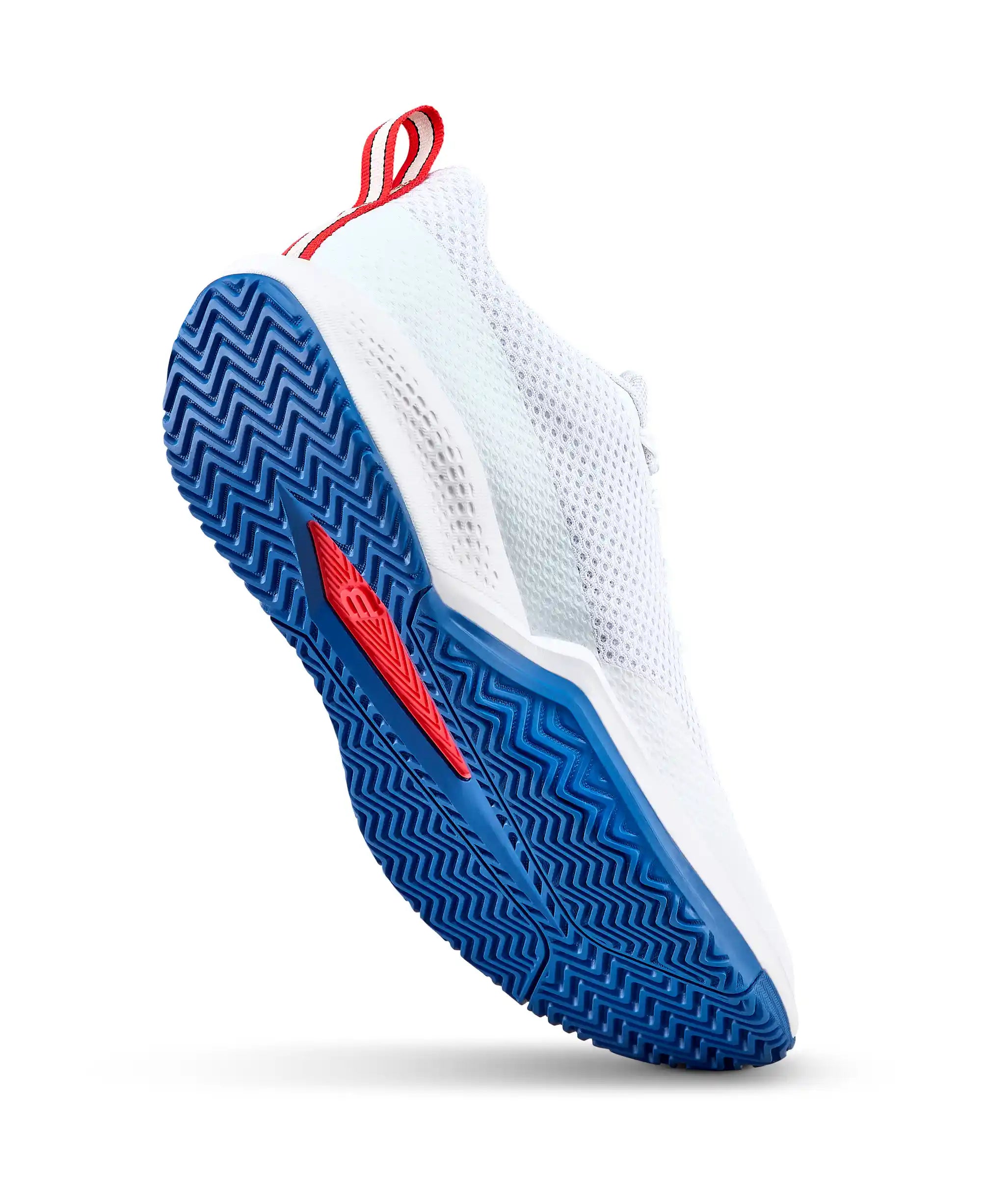 Wilson Rush Pro Lite Mens Tennis Shoes (White DejaVu Blue/Wilson Red)