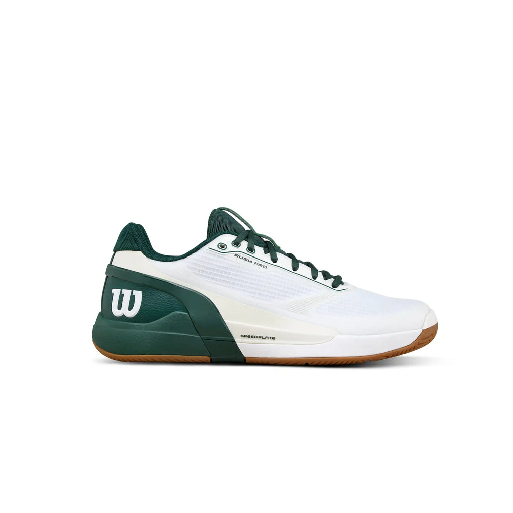 Wilson Rush Pro 5 Men's Tennis Shoes (White/Sycamore)