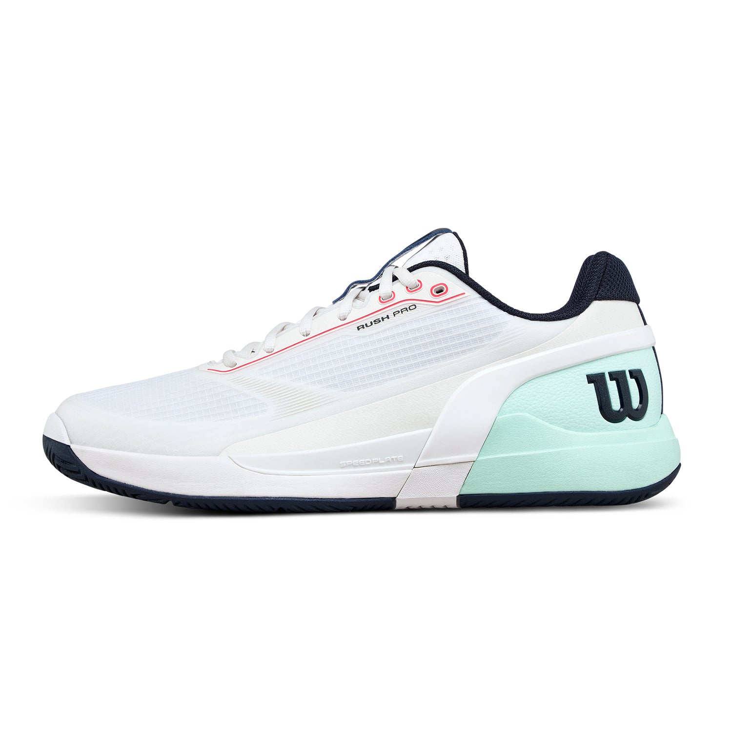 Wilson Rush Pro 5 Men's Shoes (White/Bay Fiery Coral)