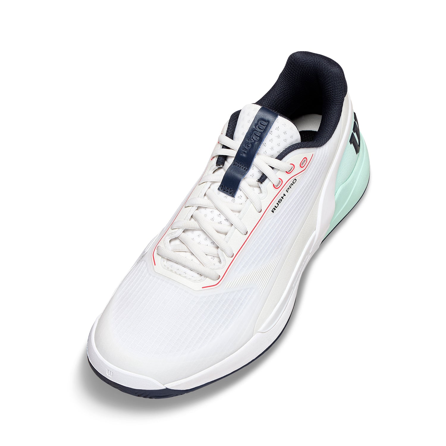 Wilson Rush Pro 5 Men's Shoes (White/Bay Fiery Coral)